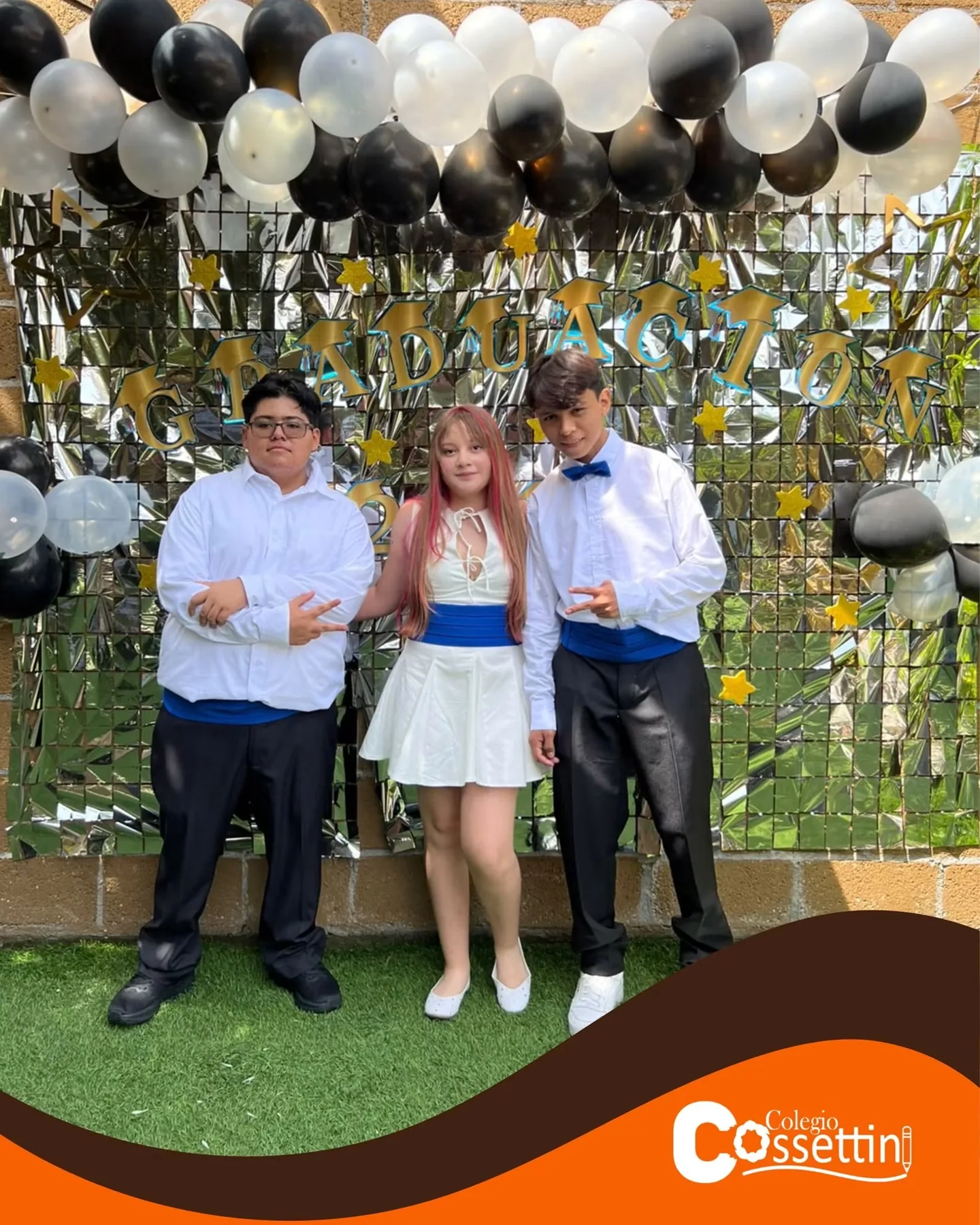 Celebración de graduación en Colegio Cossettini
